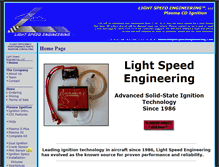 Tablet Screenshot of lightspeed-aero.com